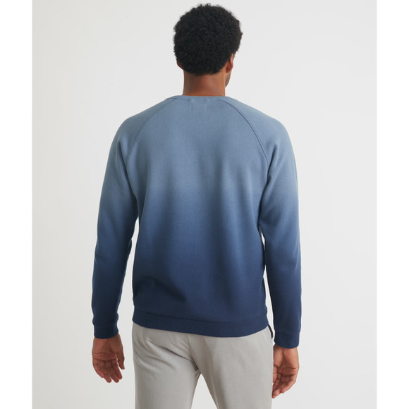 Marine Layer Dip Dye Raglan Sweathshirt Ombre Blue Crew Men's Size XL H14195 - Picture 11 of 11
